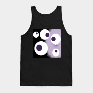 Black, white and purple Tank Top